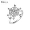 Классическое кольцо Lindon из медного сплава с цирконием, женские ювелирные изделия, свадебный подарок для вечеринки