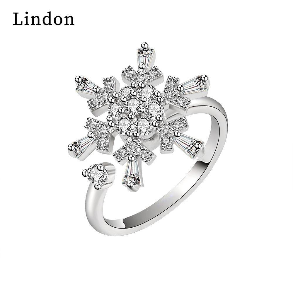 Классическое кольцо Lindon из медного сплава с цирконием, женские ювелирные изделия, свадебный подарок для вечеринки