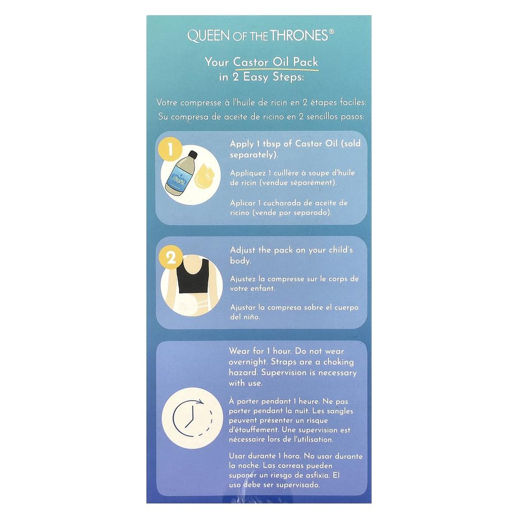Queen of the Thrones Упаковка касторового масла, детская, 1 упаковка