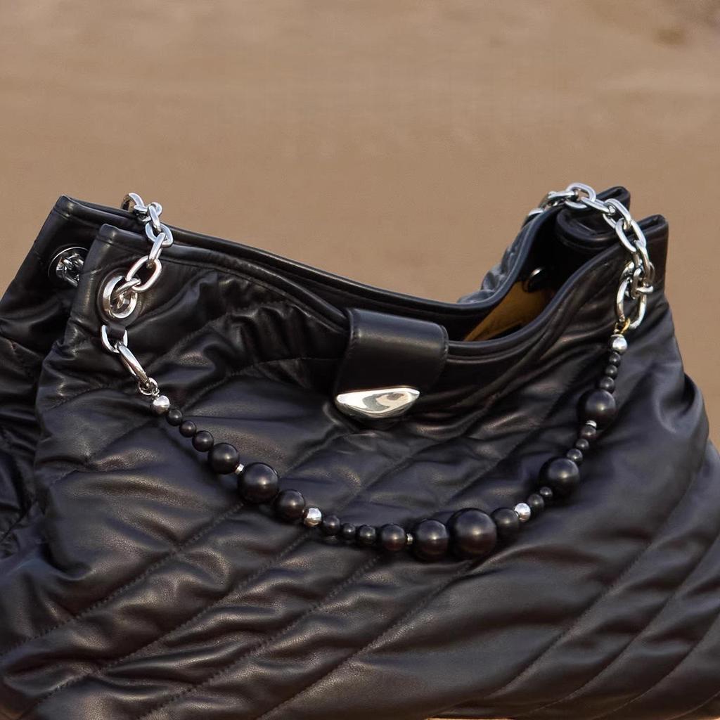 Songmont Сандаловое дерево Время на пляже Сумка-тоут с бисерным шармом Аксессуар