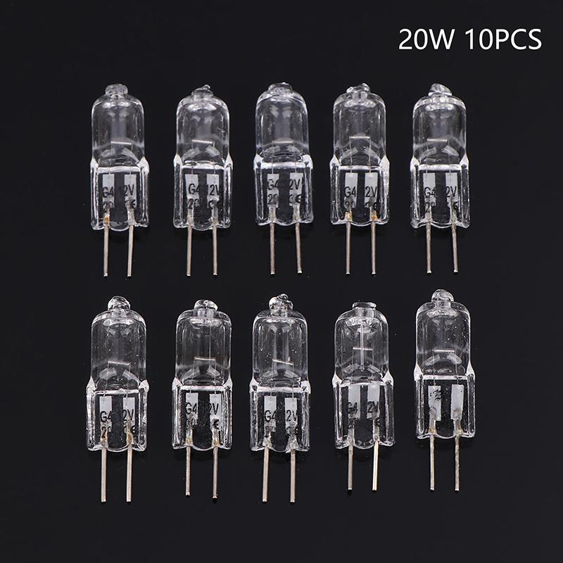 10Pcs/Set 5W 10W 20W 35W 50W 2900K Halogen Warm Energy G4 12V Bulbs Indoor Lighting Light JC Bi-Pin LED Crystal Globe Lamp