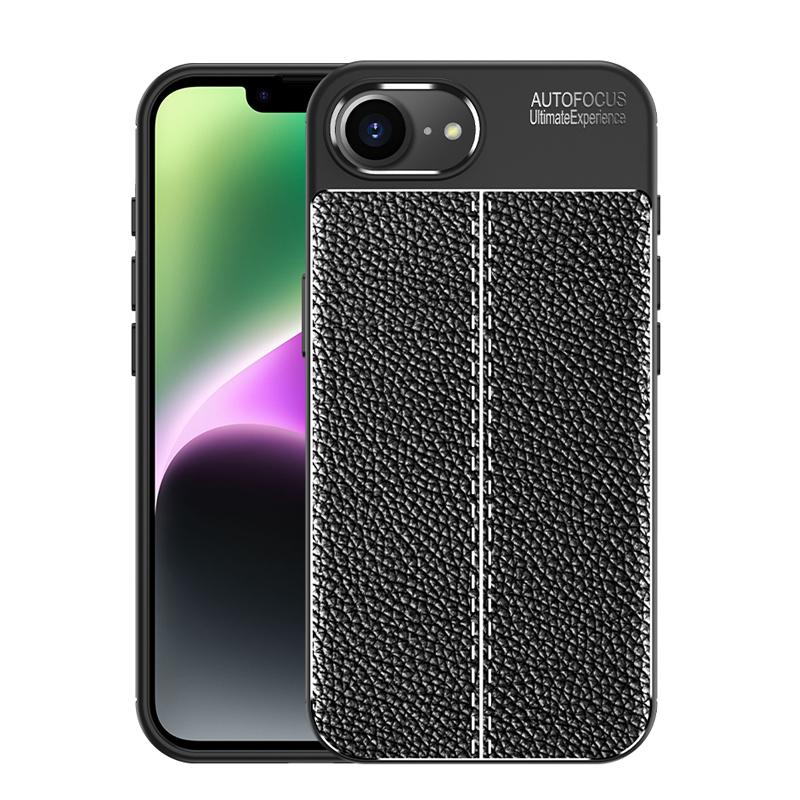 KEYSION Противоударный чехол для iPhone 16e Мягкий силиконовый кожаный чехол-накладка в деловом стиле для iPhone 16e 2025