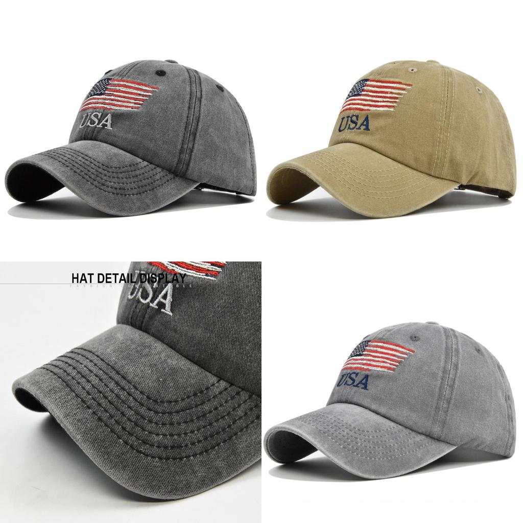 Модная винтажная вышитая бейсболка с регулируемым размером и изогнутым козырьком