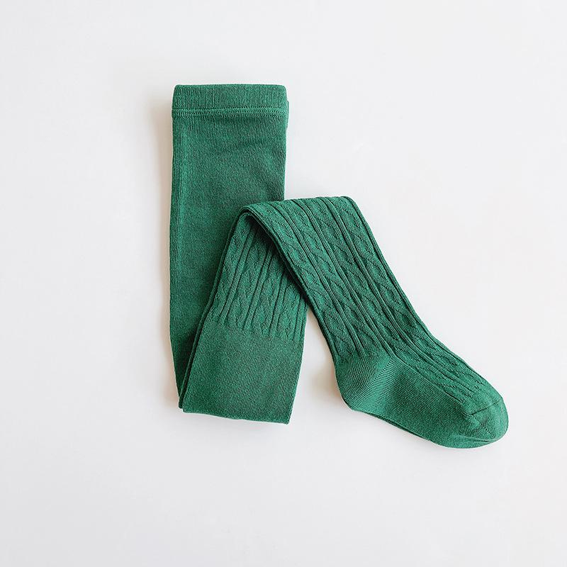 Детские колготки Весна и Осень Новые Однотонные с Узором «Косичка» Леггинсы для Девочек