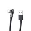 USB Type C Cable Usb-c & USB-A 6A Fast Charging L-shape Nylon Knitting Usb C Cable Xperia/Galaxy/LG/i-Pad Pro/MacBook Others Android Etc. Compatible