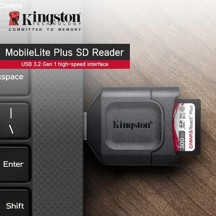 Kingston Устройство чтения карт памяти SD MLP USB 3.2 UHS-II Устройство чтения карт памяти SDHC Устройство чтения карт памяти SDXC USB-адаптер MobileLite Plus для компьютера