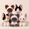 24cm Kawaii Cat Plush Doll Devon Rex Siamese Cat Plush Toy Cute Decoration Accompany Sleep Toy Kids Birthday Gift
