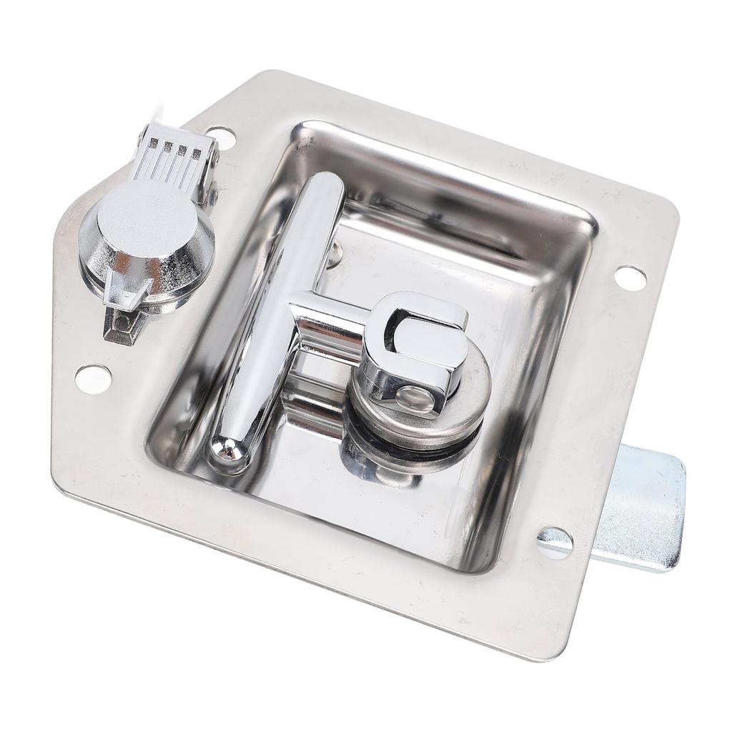 Защелка для ящика для инструментов с Т-образной ручкой 4,9x4,9 дюйма, высокополированная нержавеющая сталь, ручка-замок для ящика для инструментов для автофургона с ключами G