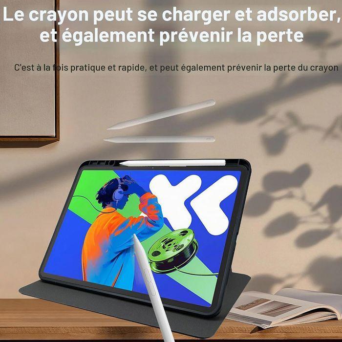 Coque + Verre Trempé pour Xiaomi Redmi Pad SE 11 Pouces, Protection Rotative Réglable - Noir