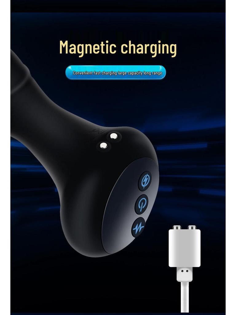 Вибратор с тремя моторами Miao Yin Fang: Электрический анальный плаг для стимуляции простаты у мужчин и женщин.