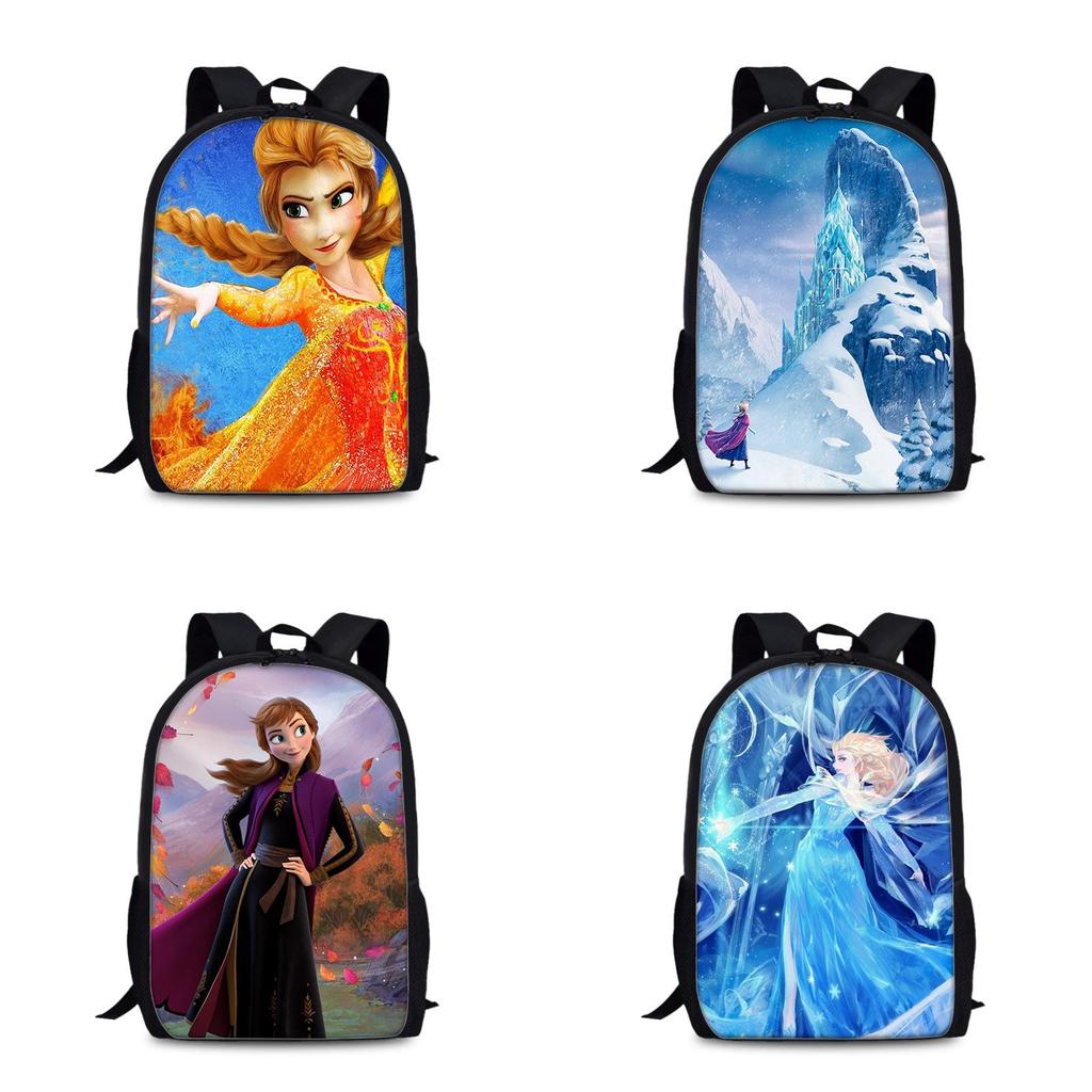 Frozen Childrens Cartoon Backpack With Lightweight Nylon Material For School And Daily Use