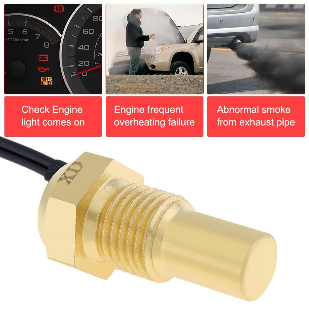 12 В/24 В 10/12/14/16/17/21 мм датчик температуры воды универсальный датчик температуры автомобиля 50 К штепсельная вилка для автомобиля