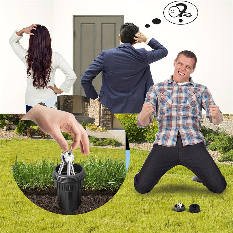 1/2 шт. Спрятать ключ Наличные Скрытая коробка Головка дождевателя Сейф для денег Уличный сад Двор Скрывающий хранилище Кейс Водонепроницаемый Ударопрочный