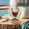 Yousheng 2D Acrylic Jesus Nativity Ornament Angel Wing Table Sign with Base Home Office Desktop Bookshelf Religious Christmas Decoration
