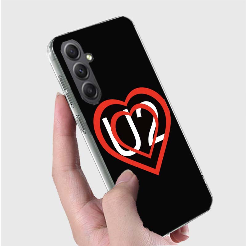 Band U2 Phone Case for Samsung A16 A26 A36 A56 A17 A37 A57 A07 A06 A02S A03 A04S A05S Galaxy Note 20 10 A50S A71 A51 A31 A30 A20