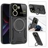 For POCO X7 Pro 5G Case Armor Magsafe Magnetic Ring Case For Xiaomi POCO X7Pro Wireless Charging Cover With Lens Protector