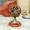 12.7 Cm Armillary Sphere Globe Brass Astrological Globe Desk Decor, Celestial Model, Astrology Tabletop Gift