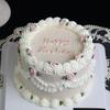 Korean Retro Decorated Small Fresh Simulation Birthday Cake Model Plastic Decoration Showcase Sample Display Photography Props