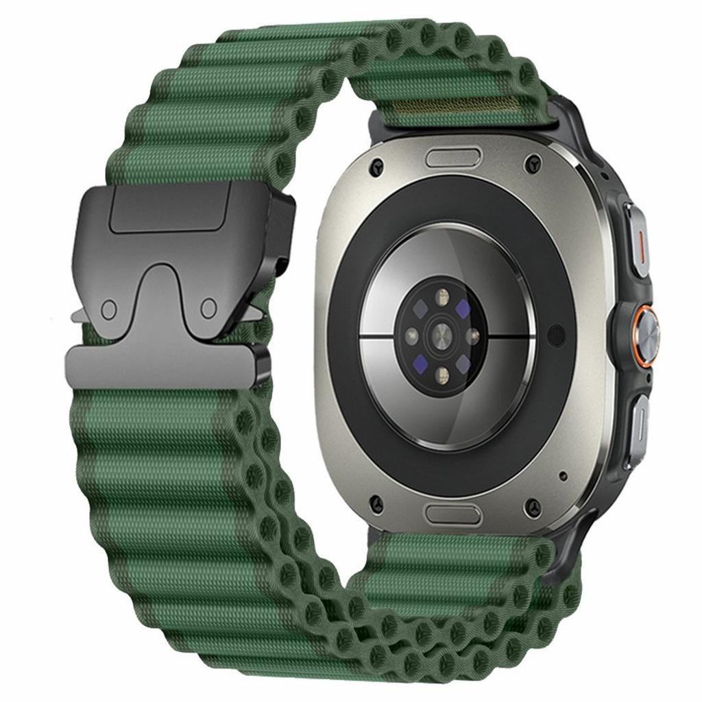 Для Samsung Galaxy Watch Ultra (2025) Ремешок для часов 47 мм / Ultra 47 мм, парашютная пряжка, нейлоновый ремешок на запястье, широкий узор «волна»