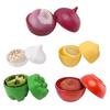Onion Green Pepper Garlic Shaped Food Containers Lemon Fruits Fresh Box Plastic Vegetable Fresh-keeping Box Refrigerator Storage