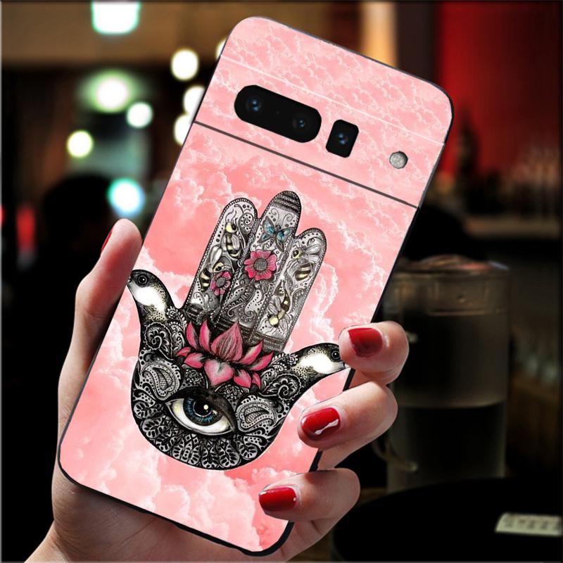 Phone Case For Google Pixel 10 9 Pro XL 9A 8 7 6 Pro Pixel 8A 7A 6A Pixel 8 7 6 5 Hamsa Hand of Fatima