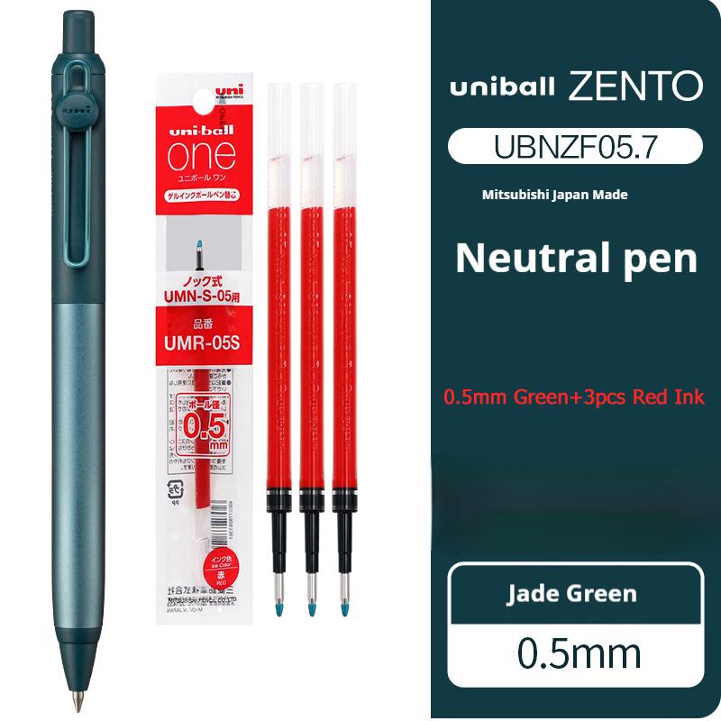 Японская гелевая ручка uni-ball ZENTO Ограниченная серия Flow Металлический нажим Ультра-гладкое письмо 0,38/0,5 мм Для подписания документов Студентам Бизнесу