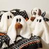 Halloween Plush Ghost Toy Stuffed 3D Ghost Plush Pillow with Pumpkin/Bat for Kids Adults Halloween Party Gifts