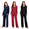 Spring and Summer Women's New Modal Pajamas Homewear Set of Senior Sense Pajamas Long-Sleeved Pajamas Two-Piece Set
