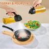 Oil Sprayer for Cooking 2 in 1 Spray  Pour Olive Oil Dispenser 470ml Glass Spray Oil Bottle Kitchen Gadgets