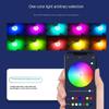 Пара светодиодных фар H7 RGB H1 APP Bluetooth-совместимое управление H3 H4 H8 H11 многоцветные светодиодные лампы 9005 9006 для Camry Ford BMW