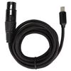 USB C Microphone Cable, USB C to XLR Recording Cable, 93dB Plug and Play Low Noise Studio, XLR Balanced Connection for Microphone Recording, Condenser