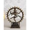 Bronze Finish Lord Shiva Dancing Nataraja Statue Decorative Idol for Home, Office, Yoga Studios, Meditation Spaces New