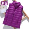 FASHION2024 Зимняя распродажа Легкий пуховый жилет с воротником-стойкой Жилет короткий, большого размера, облегающий жилет Пуховик женский жилет Одежда