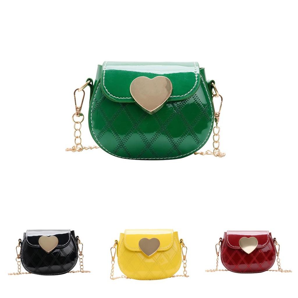 Trendy Korean Children's Shoulder Bag Fashionable Mini Crossbody Bag In Soft Pu Leather