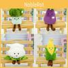 Plush Vegetable Simulated Toy Corn Eggplant Cartoon Doll Children Gift Holiday