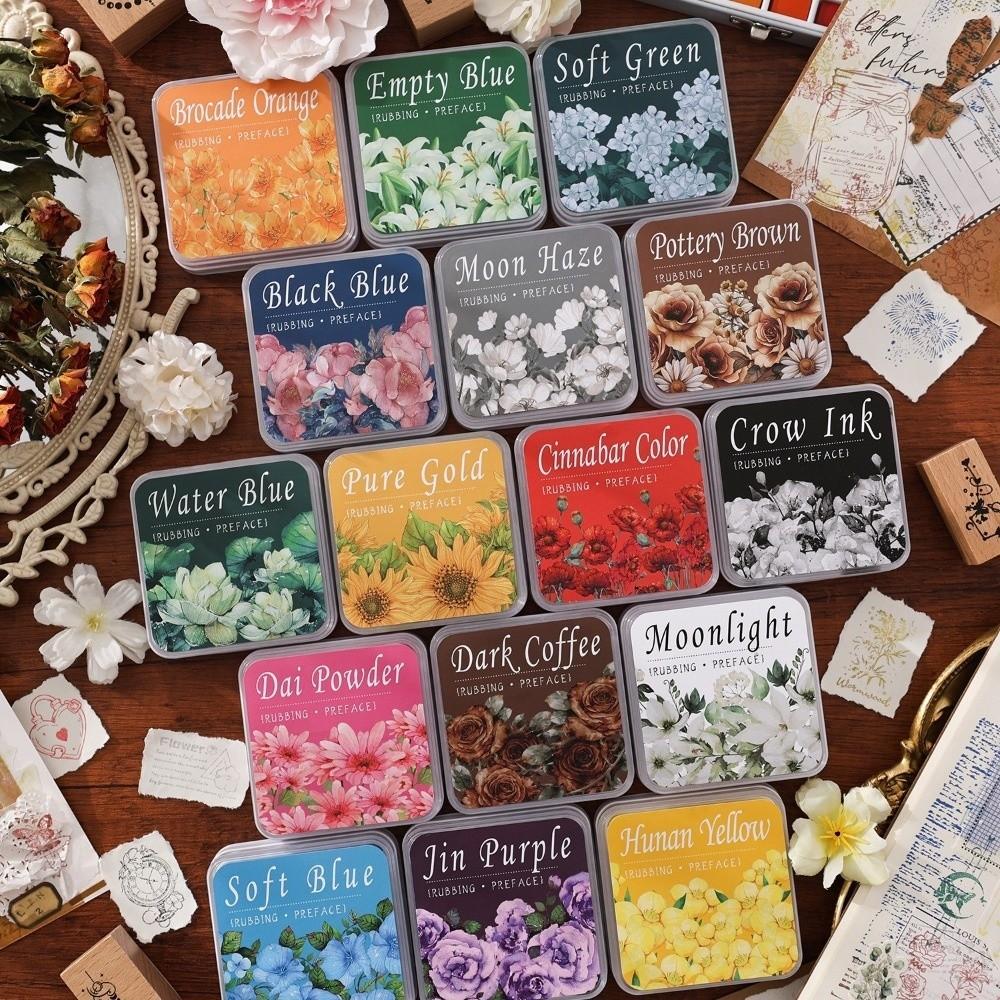 Quickly Drying Self Ink Stamp Square Stationery Inkpad New Student Ink Pad for Students