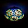 Multicolor Handcrafted Decorative Glass Mosaic Ceiling Lamp for Home Décor