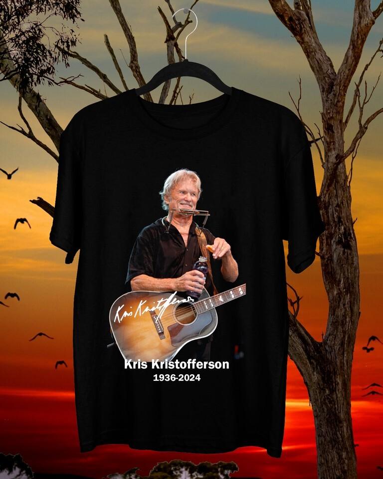 Kris Kristofferson 19362024 country music legend Black All Size Shirt OM52 Unisex T-Shirt