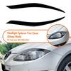Накладки на фары автомобиля, ресницы, накладки на брови для Seat Leon MK2 2005-2012, черные