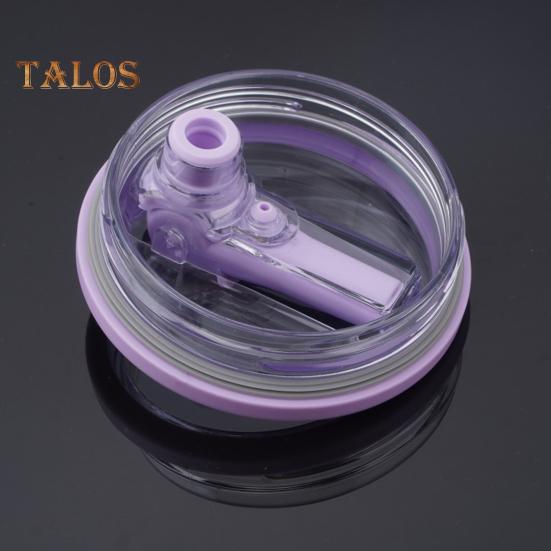 40oz Tumbler Flip Straw Lid Replacement Leak-Proof Splash Resistant Cover for Cup BPA-Free Reusable Glass Lid with Folding Straw