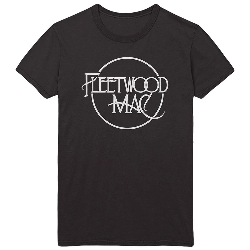 Fleetwood Mac Band Classic Logo Graphic Print Unisexs and Womens Loose Short Sleeved Tshirt for Casual Wear All Year Round