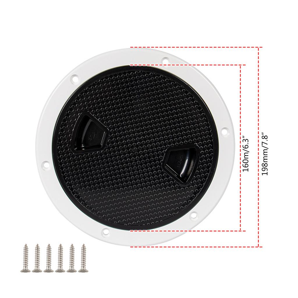 Аксессуары для лодок 4 дюйма 6 дюймов ABS Круглый скользящий инспекционный с отсоединяемым чехлом для морских судов яхт