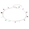 [R5620] - Silver Multicolor 'Meghan' Silver Bracelet (rhodium) - 2 Mm