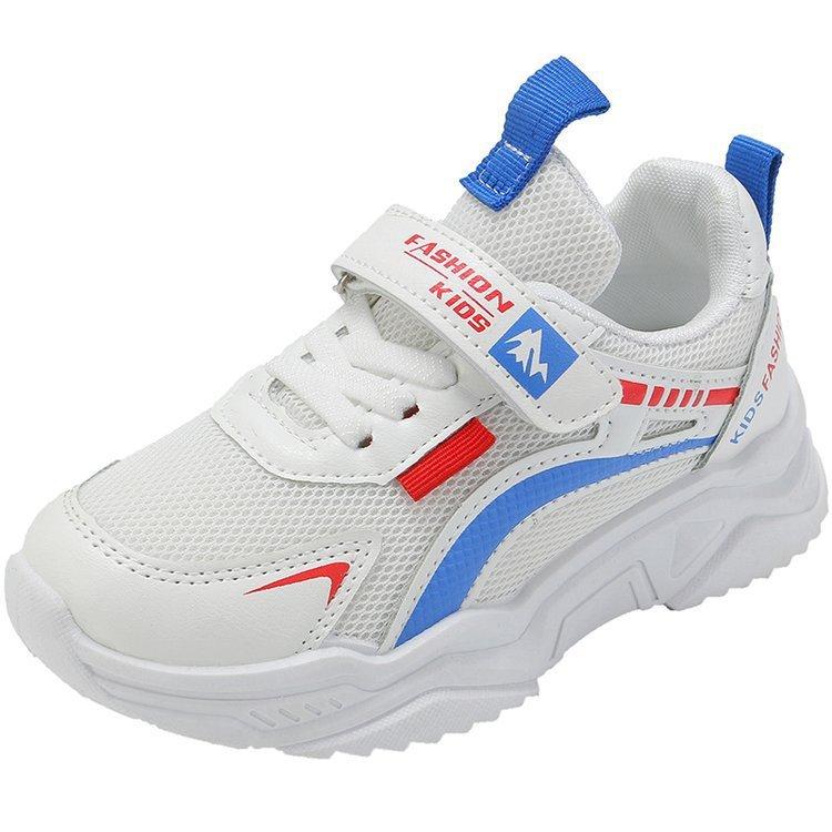 Boys' mesh sneakers2026New spring and autumn collection: soft-soled, non-slip white sneakers for children, suitable for boys of medium and large