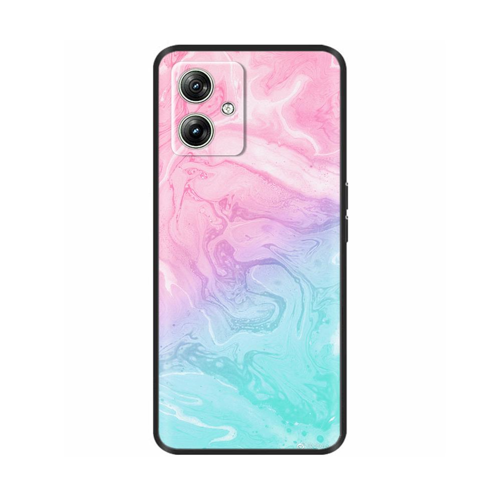 For Motorola Moto G54 5G Case Black Silicone Luxury Cute Fashion Soft TPU Shockproof Shell Bumper For Motorola G54 MotoG54 Cover