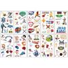 10 Sheets/Pack Kids Cartoon Fake Tattoo Stickers for Children Creative Water Transfer Printing DIY Temporary Tattoo
