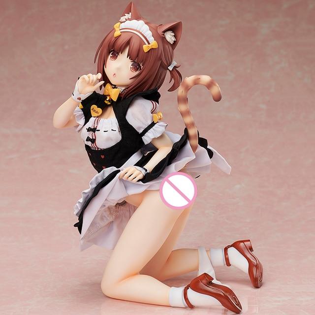 23cm Anime Figma Native Binding Nekopara Azuki 1 /4 Cat Girl Pvc Action Figure Collection Dolls Model Toys Gift Ornament Figurine