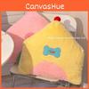 Geometric House Cartoon Plush Toy With Embroidery Sofa Cushion Decor Gift Doll