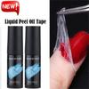 Новый DIY Art Protect Glue Finger Cuticle Care Base Coat Liquid Nail Peel Off Gel Nail Latex Tape
