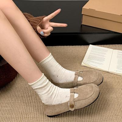 Модные универсальные женские туфли-лодочки на плоской подошве с мелким вырезом, новые весенне-осенние туфли Мэри Джейн, туфли «бабушкины», как легкий вечерний бриз